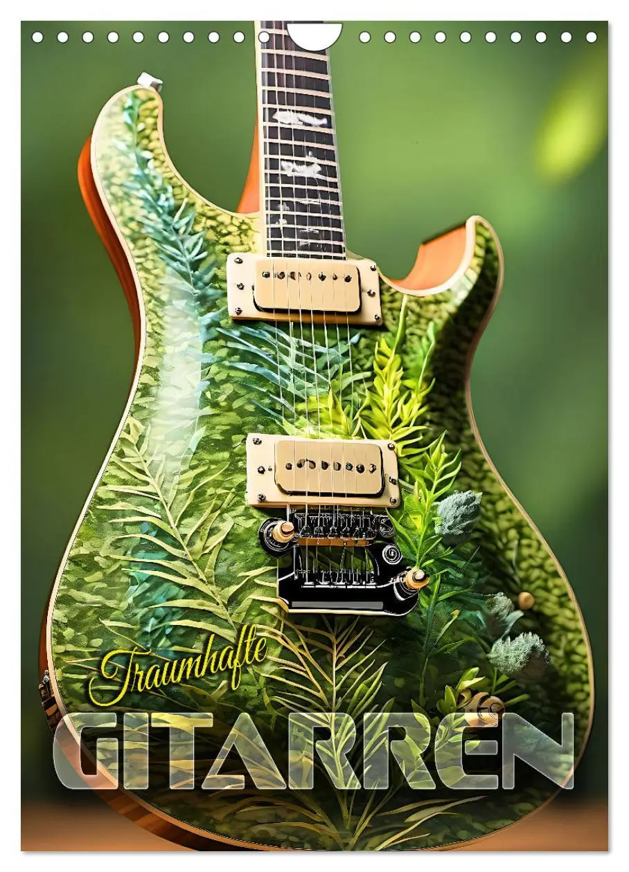 Cover: 9783516262957 | Traumhafte Gitarren (Wandkalender 2026 DIN A4 hoch), CALVENDO...