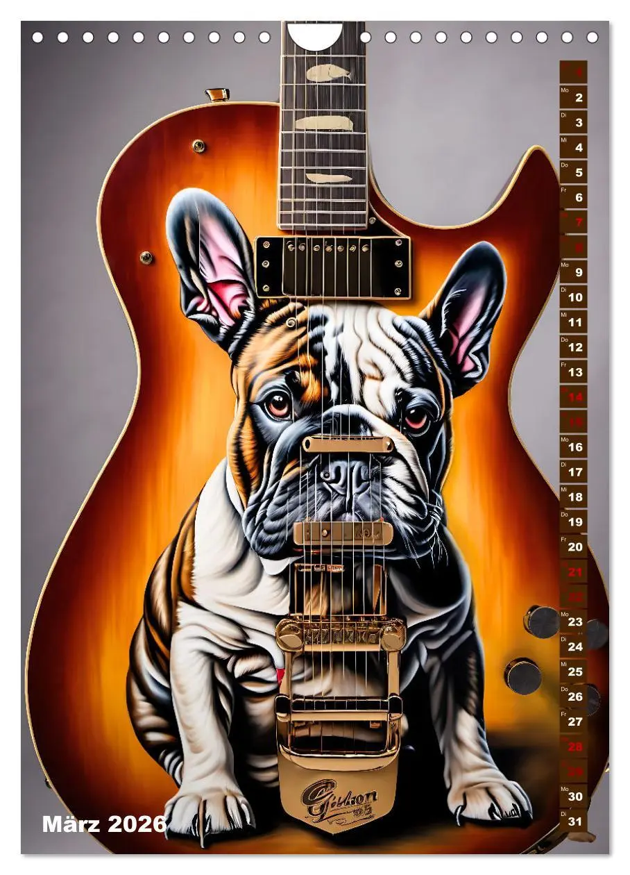 Bild: 9783516262957 | Traumhafte Gitarren (Wandkalender 2026 DIN A4 hoch), CALVENDO...