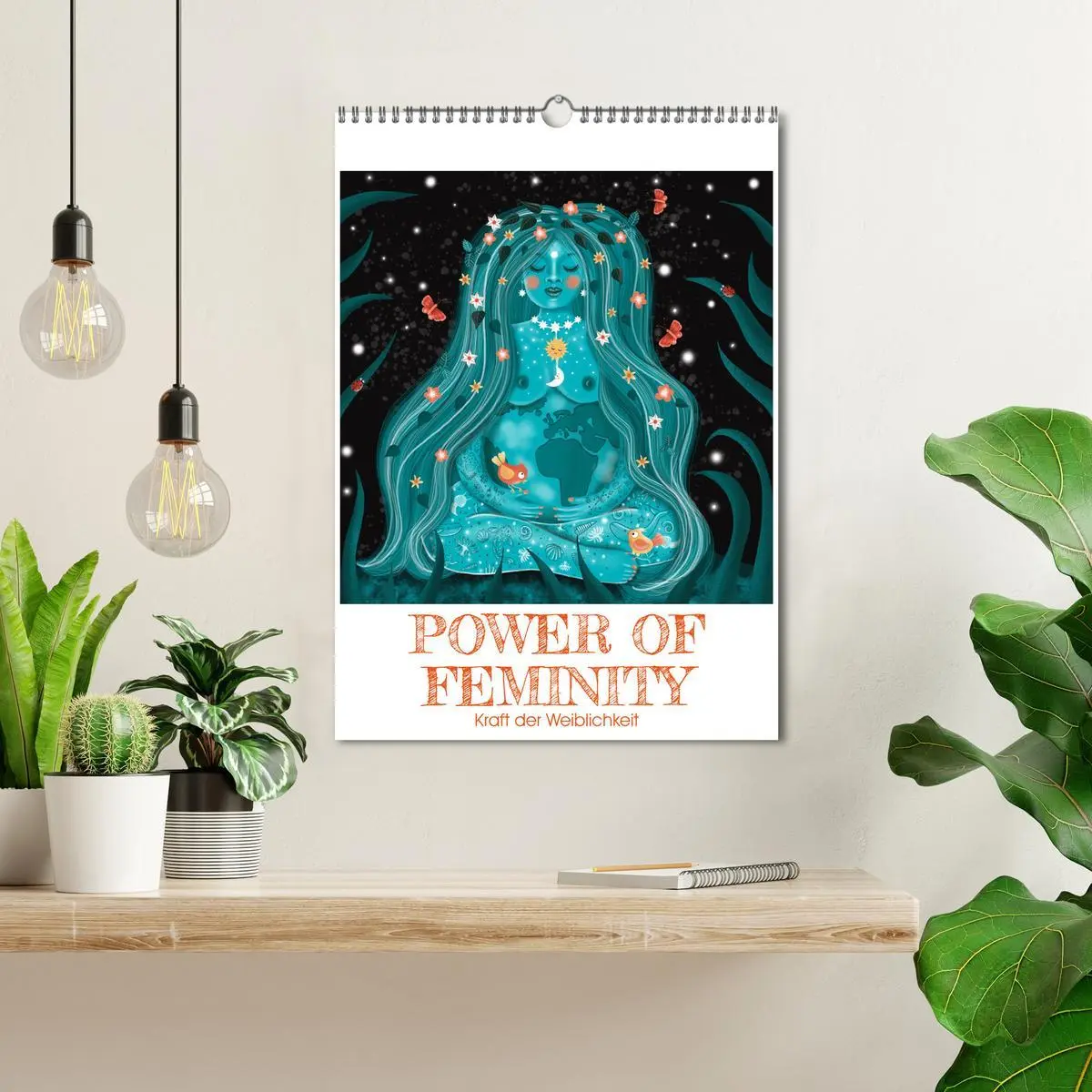 Bild: 9783516332957 | POWER OF FEMINITY - Kraft der Weiblichkeit (Wandkalender 2026 DIN...