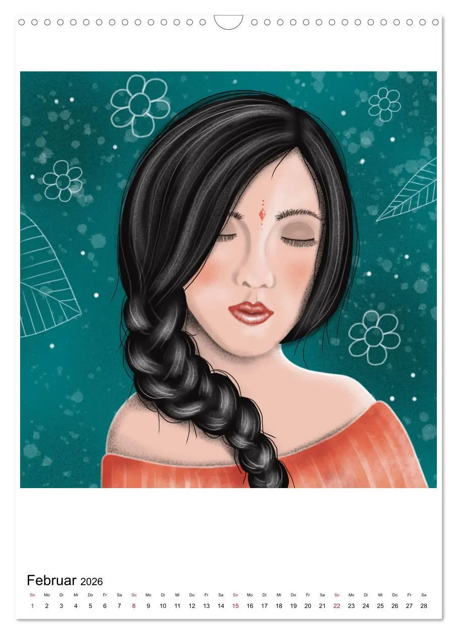 Bild: 9783516332957 | POWER OF FEMINITY - Kraft der Weiblichkeit (Wandkalender 2026 DIN...