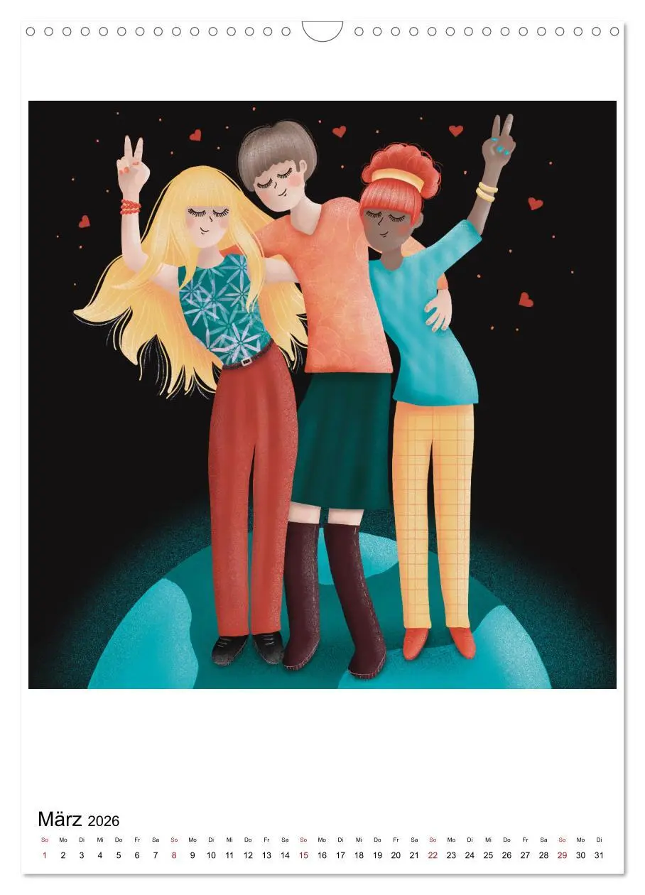 Bild: 9783516332957 | POWER OF FEMINITY - Kraft der Weiblichkeit (Wandkalender 2026 DIN...
