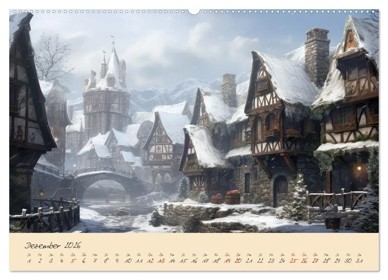 Bild: 9783457513057 | Jahreszeiten im Mittelalter (hochwertiger Premium Wandkalender 2026...