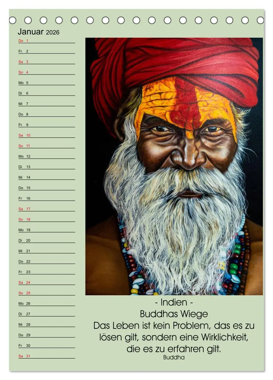 Bild: 9783516393057 | Lebensfreude Buddha (Tischkalender 2026 DIN A5 hoch), CALVENDO...