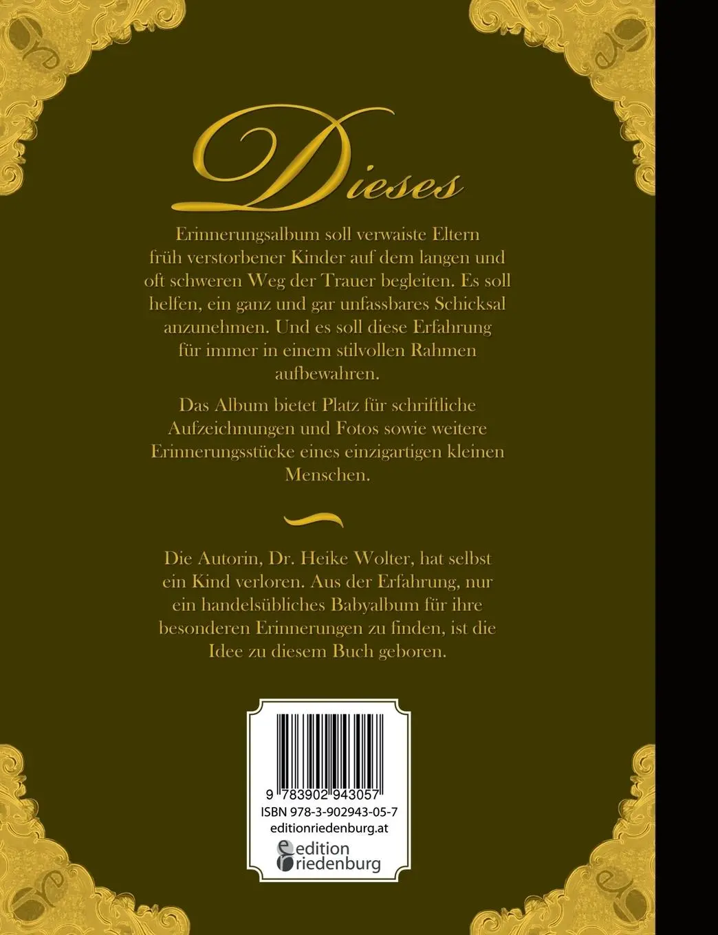 Rückseite: 9783902943057 | Manchmal verlässt uns ein Kind - Erinnerungsalbum für ein früh...