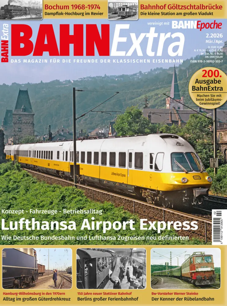 Cover: 9783987023057 | "Flughöhe Null" - Lufthansa Airport Express | Bahn Extra 2/2026 | 2026