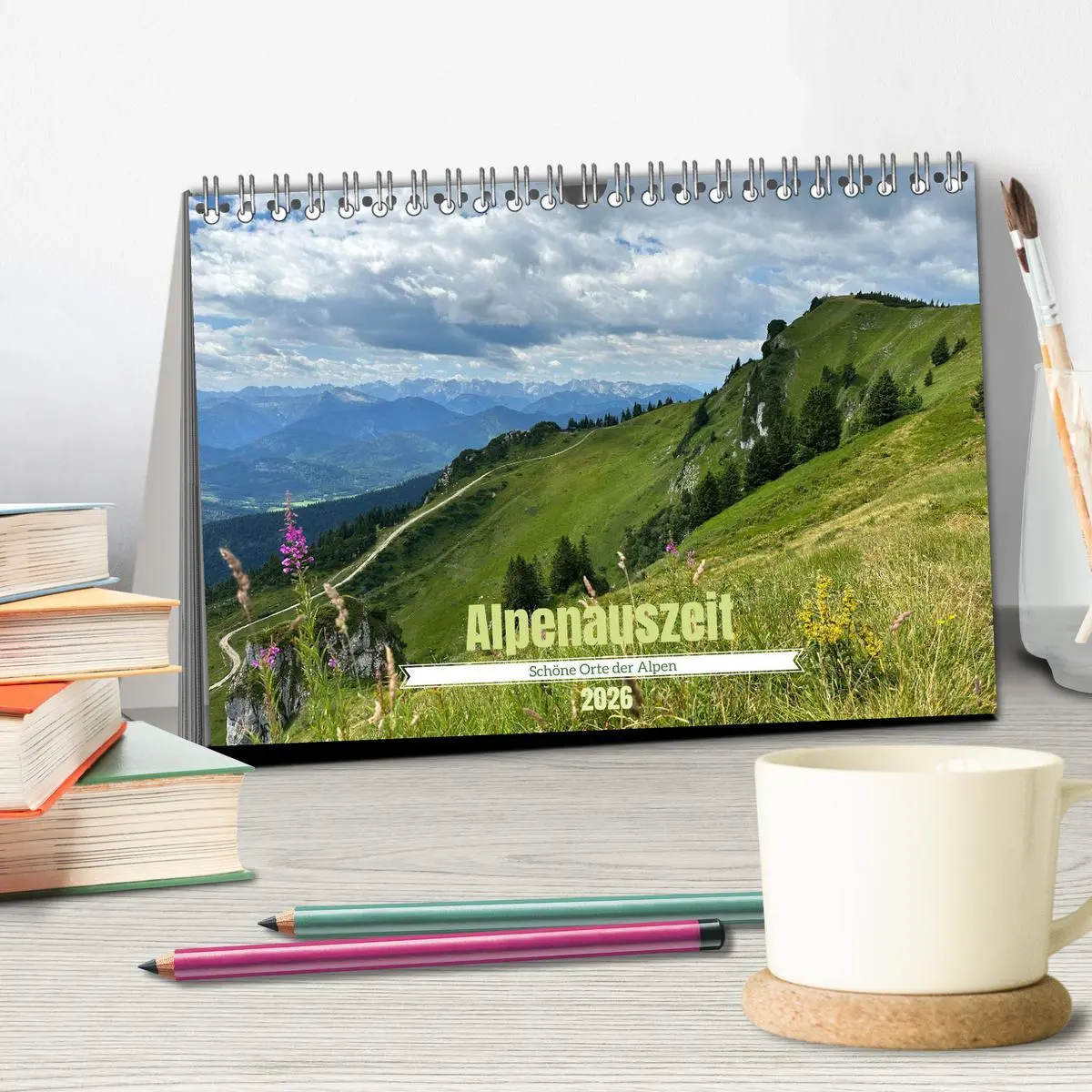 Bild: 9783457503157 | Alpenauszeit - Schöne Orte der Alpen (Tischkalender 2026 DIN A5...