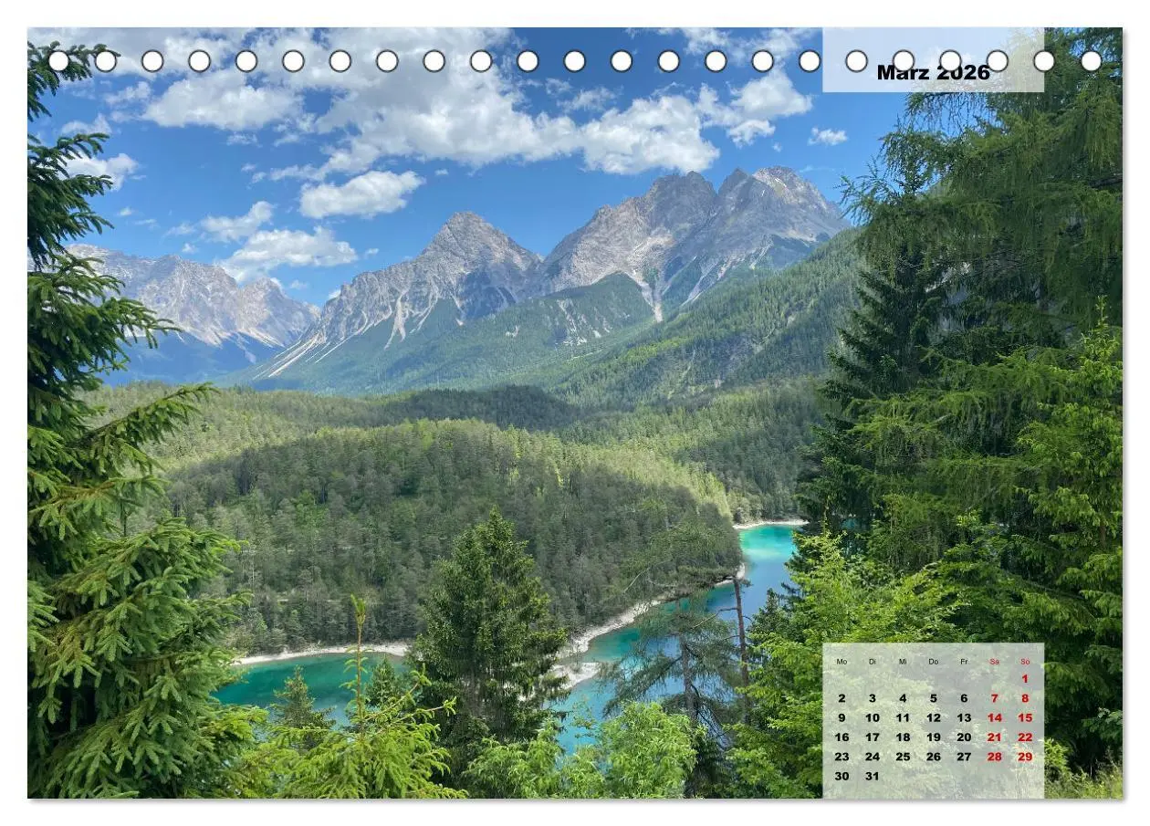 Bild: 9783457503157 | Alpenauszeit - Schöne Orte der Alpen (Tischkalender 2026 DIN A5...