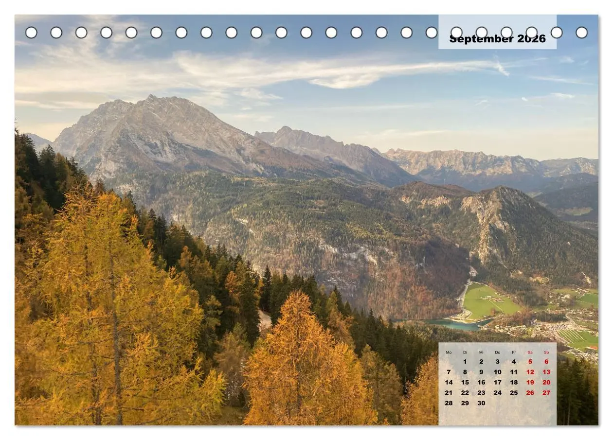 Bild: 9783457503157 | Alpenauszeit - Schöne Orte der Alpen (Tischkalender 2026 DIN A5...