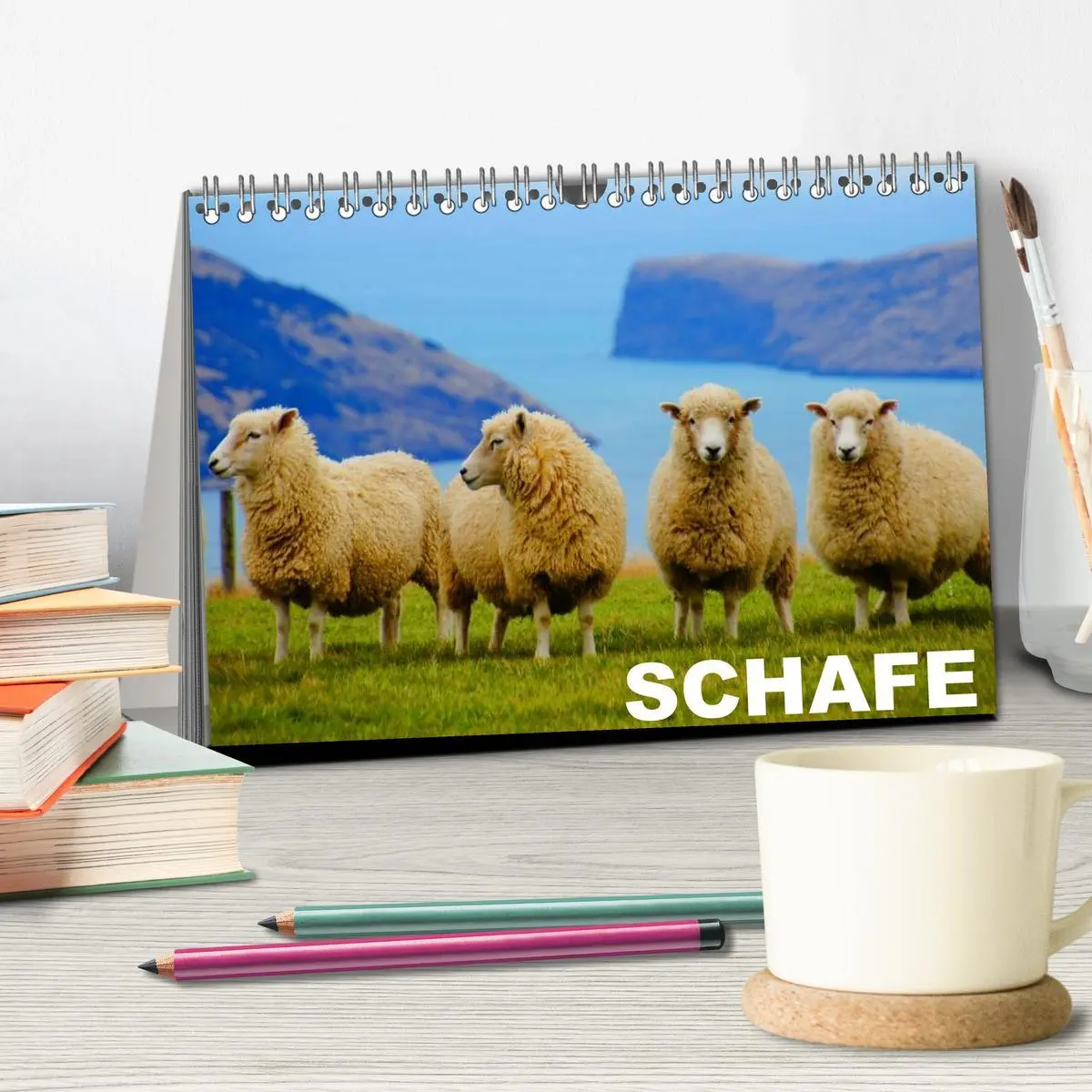 Bild: 9783516143157 | Schafe / Geburtstagskalender (Tischkalender 2026 DIN A5 quer),...