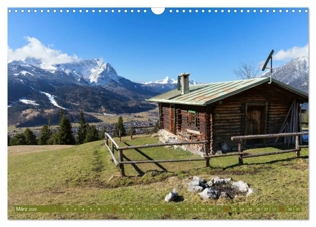 Bild: 9783516213157 | Rund um die Zugspitze (Wandkalender 2026 DIN A3 quer), CALVENDO...