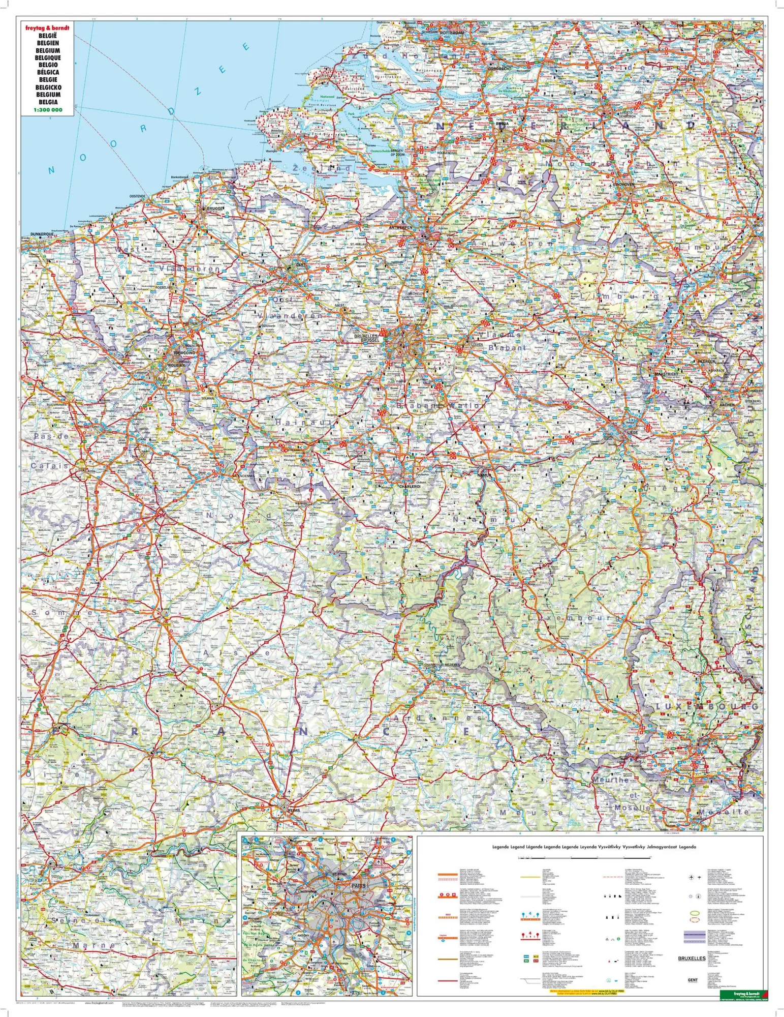 Bild: 9783707903157 | Belgien, Autokarte 1:300.000 | Freytag-Berndt und Artaria KG | Deutsch
