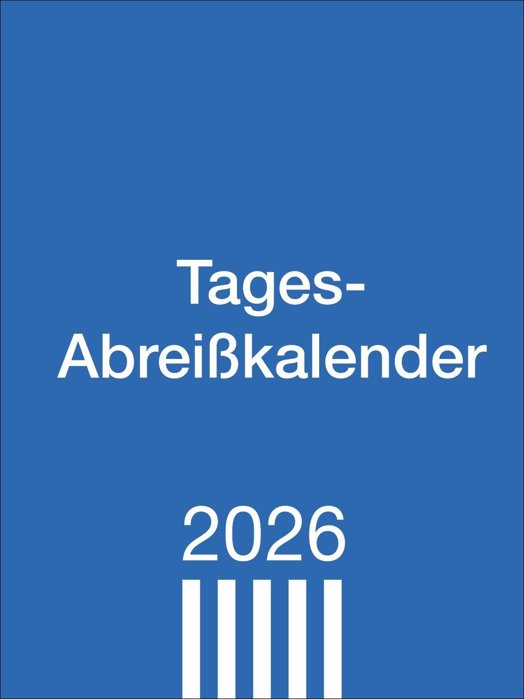 Cover: 9783756413157 | Tagesabreißkalender klein 2026 | Heye | Kalender | Bürokalender Heye