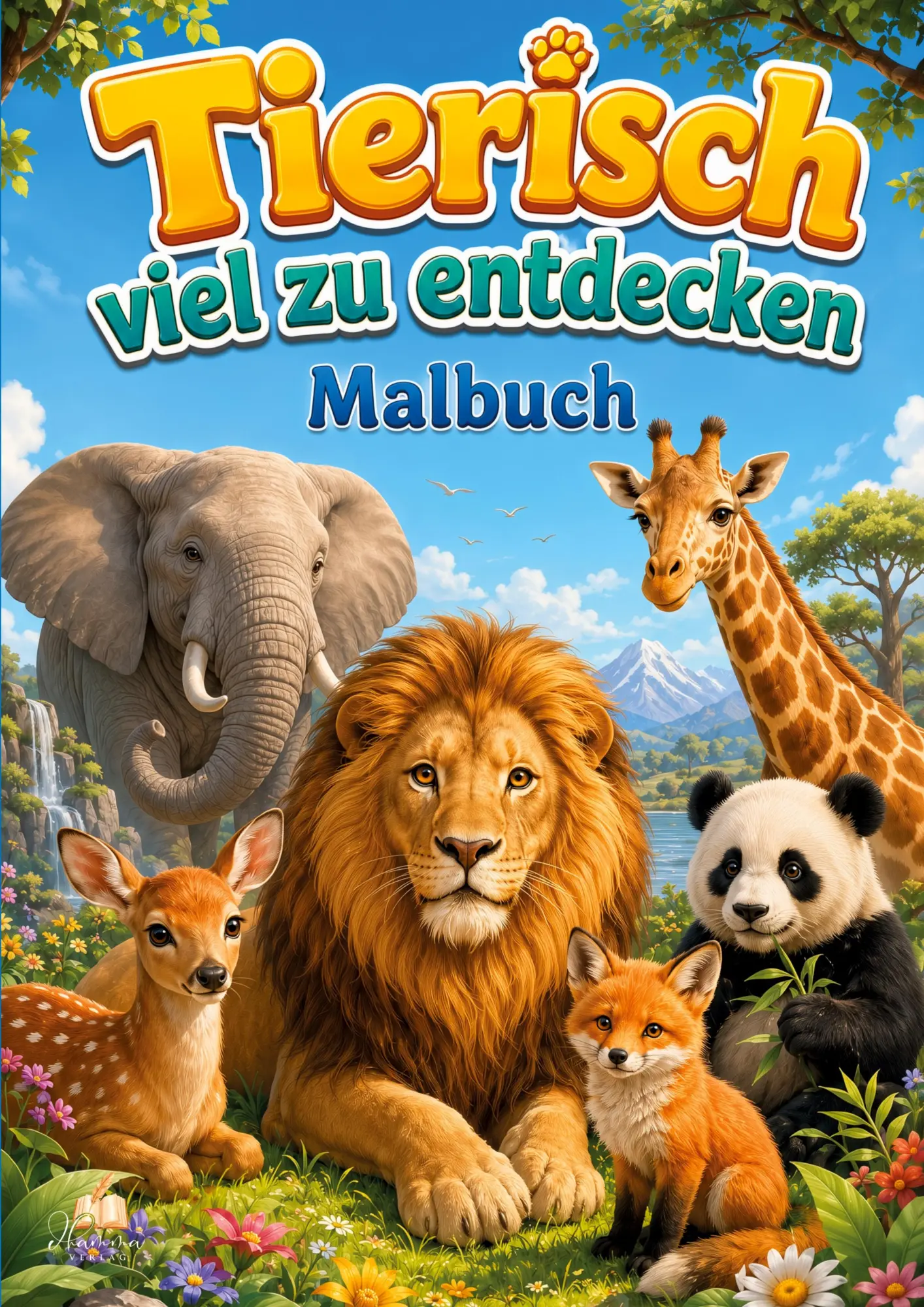 Cover: 9783986573157 | Tierisch viel zu entdecken - Tiere Malbuch für Kinder von 6-8...