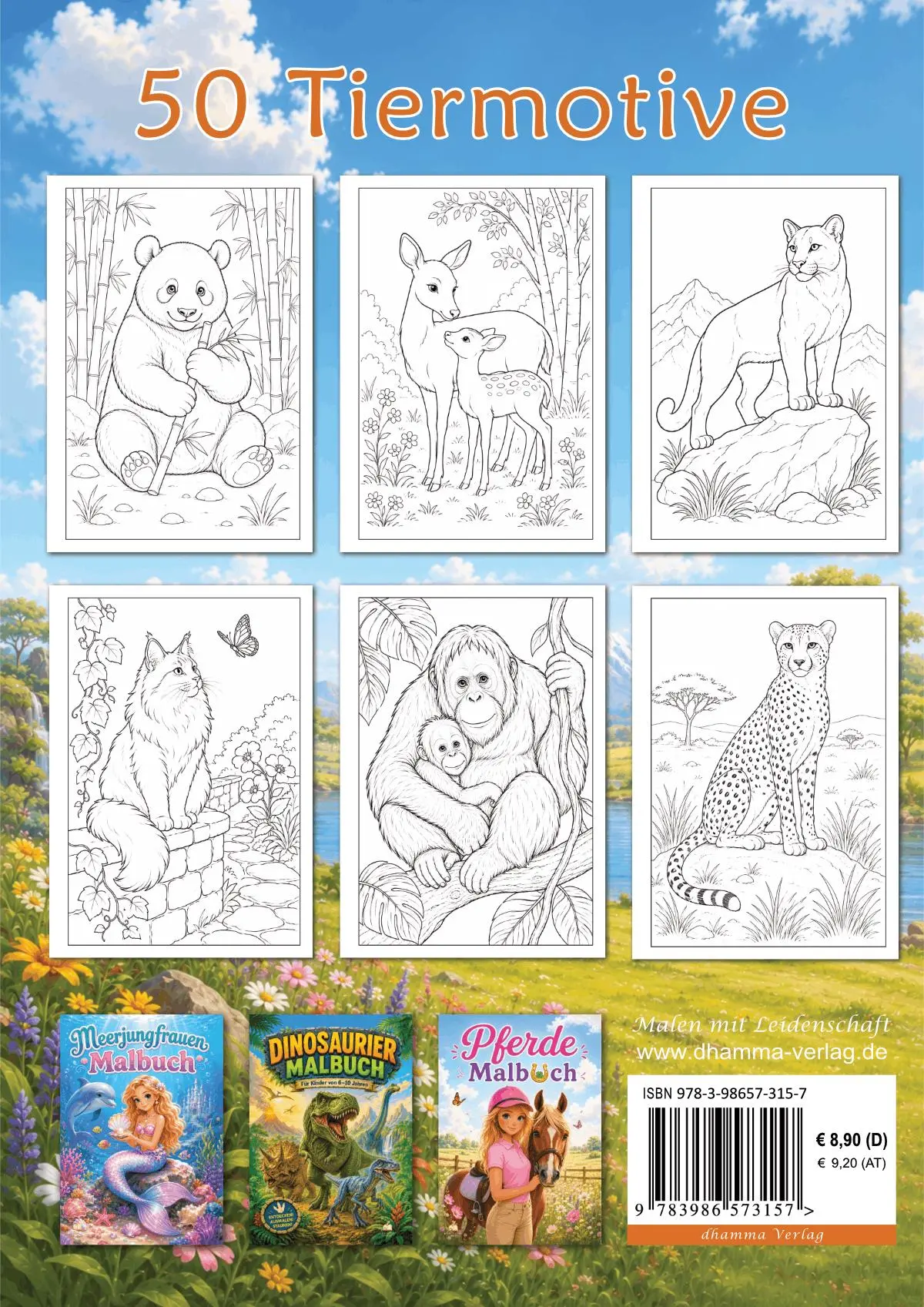 Autor: 9783986573157 | Tierisch viel zu entdecken - Tiere Malbuch für Kinder von 6-8...