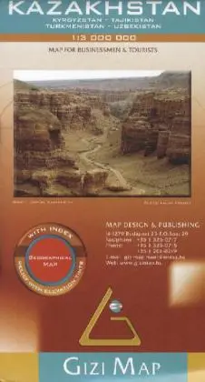 Cover: 9789630083157 | Gizi Map Kazakhstan Geographical | (Land-)Karte | Colour-print. Folded