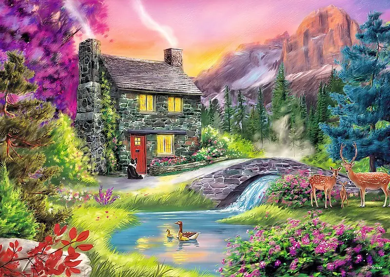 Bild: 5900511373257 | Bergidylle (Puzzle) | Spiel | In Spielebox | 37325 | 2020 | Trefl