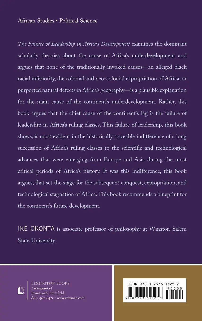 Rückseite: 9781793613257 | The Failure of Leadership in Africa's Development | Ike Okonta | Buch
