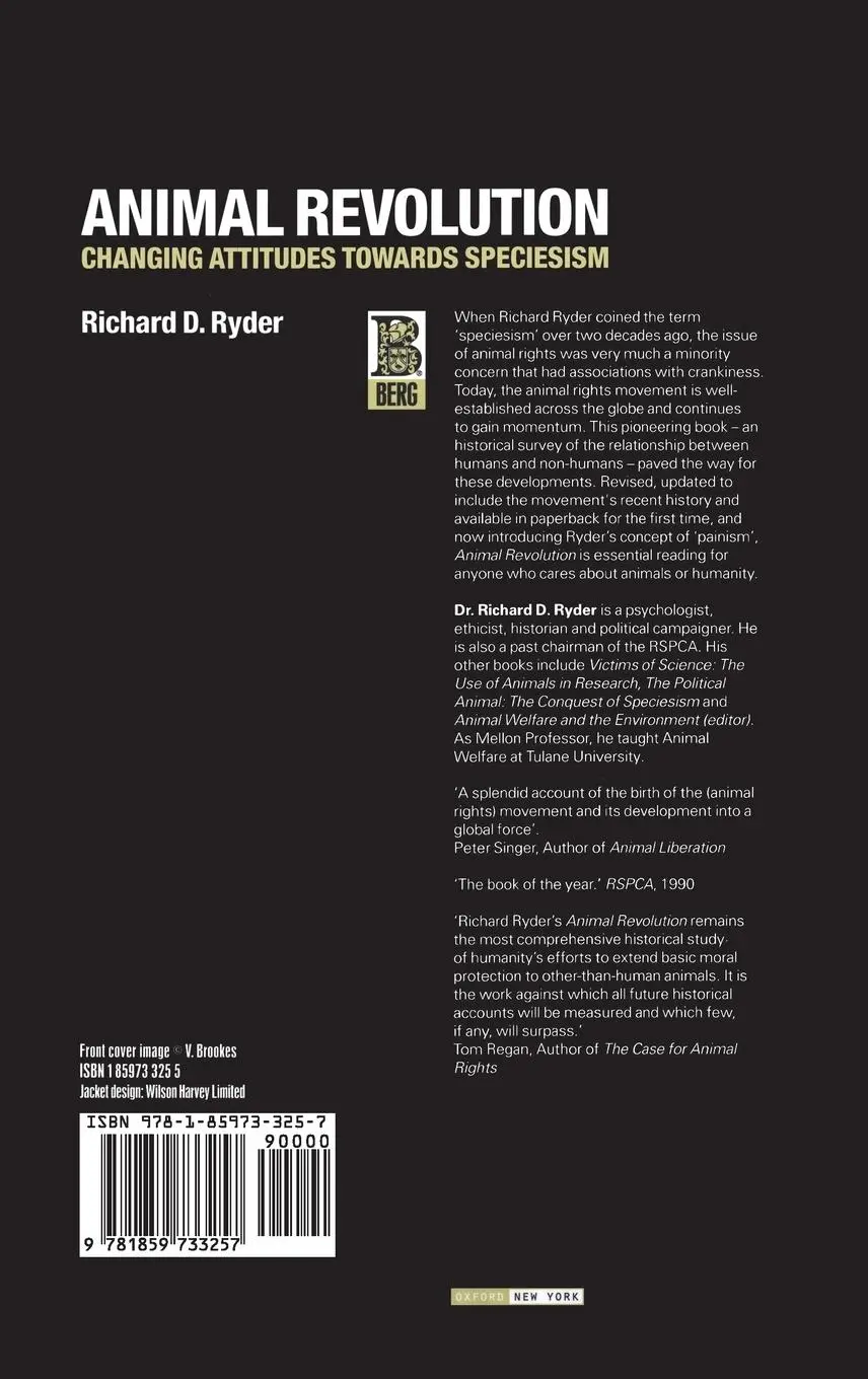 Rückseite: 9781859733257 | Animal Revolution | Richard D. Ryder | Buch | Gebunden | Englisch