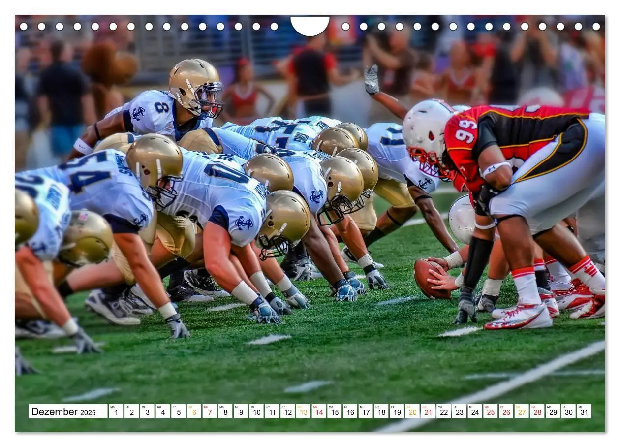 Bild: 9783383933257 | American Football - mein Sport (Wandkalender 2025 DIN A4 quer),...