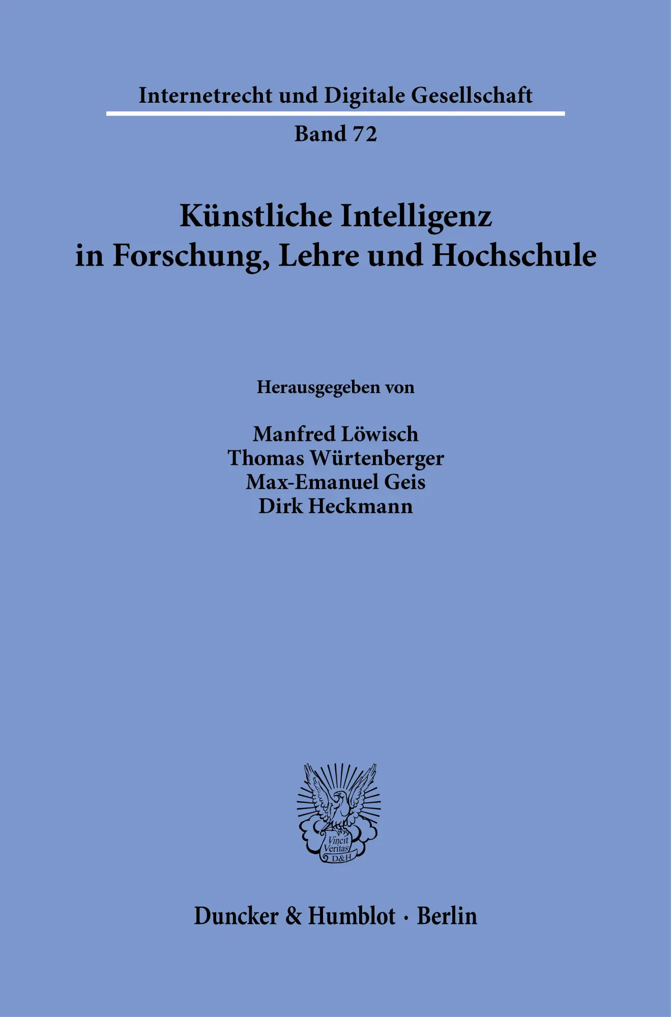 Cover: 9783428193257 | Künstliche Intelligenz in Forschung, Lehre und Hochschule | Buch