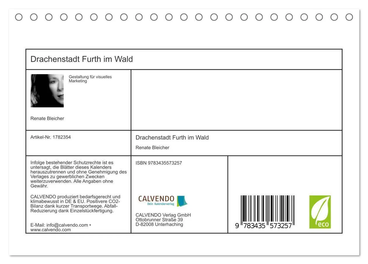 Bild: 9783435573257 | Drachenstadt Furth im Wald (Tischkalender 2025 DIN A5 quer),...