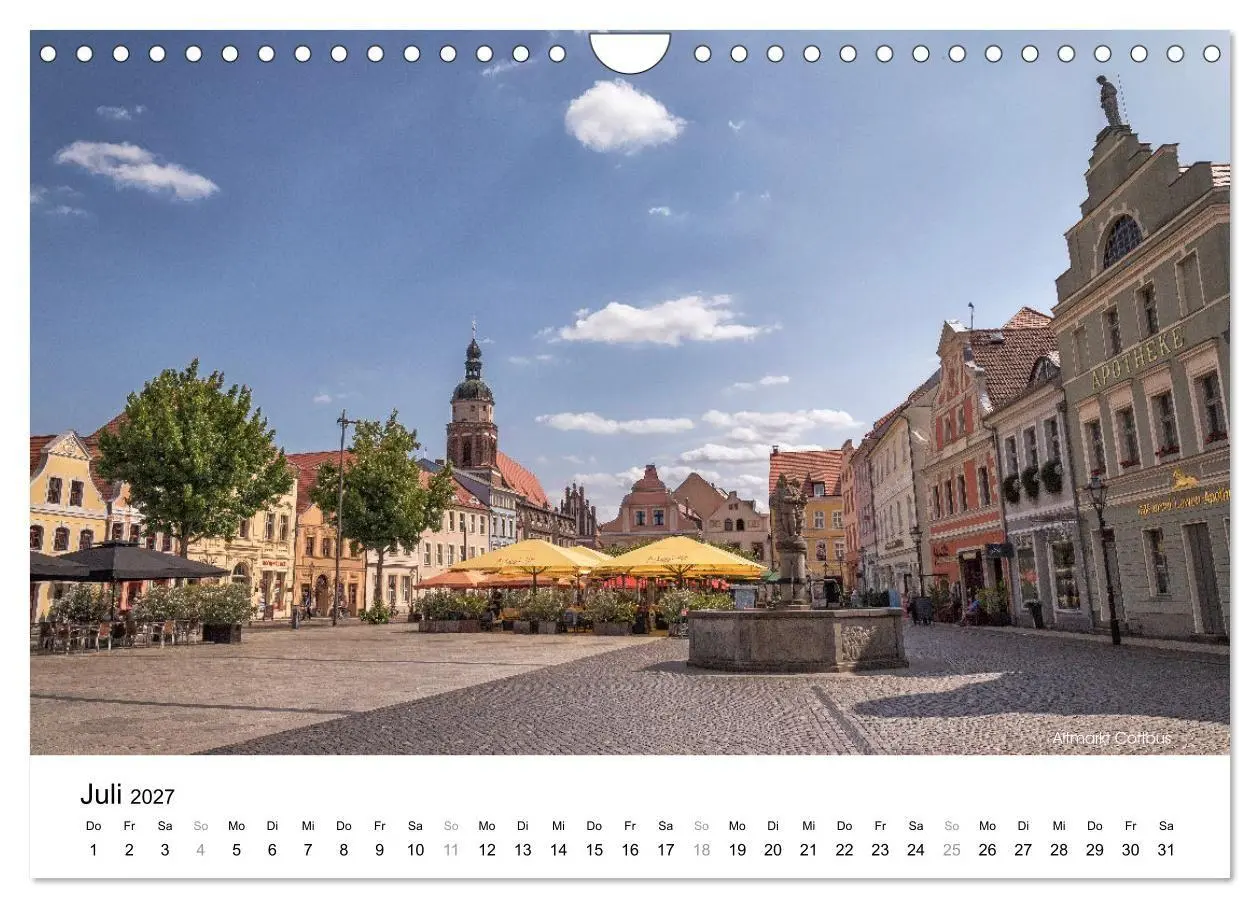 Bild: 9783569083257 | Cottbus/Chósebuz (Wandkalender 2027 DIN A4 quer), CALVENDO...