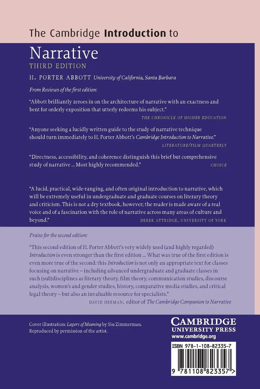 Rückseite: 9781108823357 | The Cambridge Introduction to Narrative | H Porter Abbott | Buch