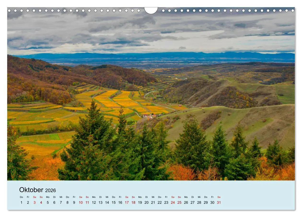 Bild: 9783457273357 | Kaiserstuhlblicke (Wandkalender 2026 DIN A3 quer), CALVENDO...