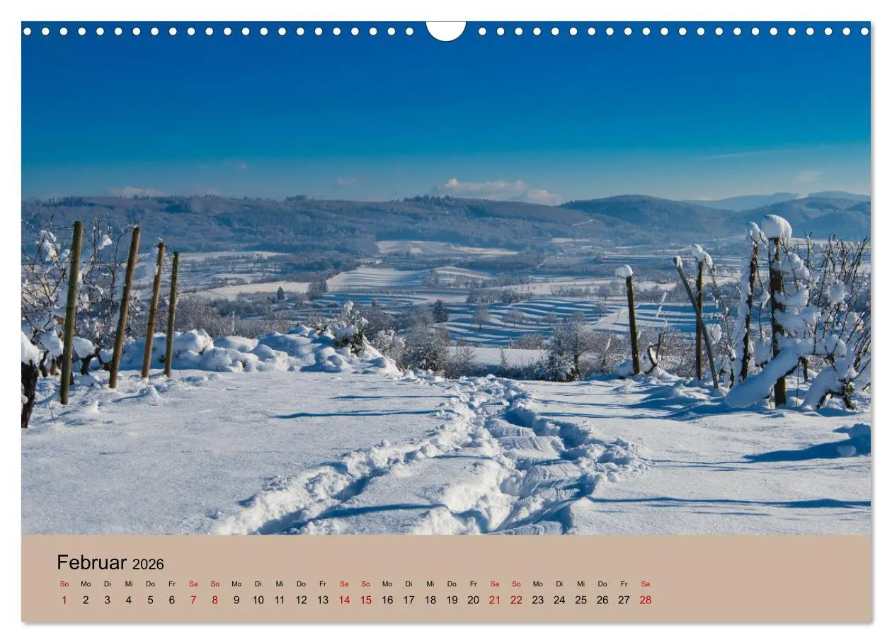 Bild: 9783457273357 | Kaiserstuhlblicke (Wandkalender 2026 DIN A3 quer), CALVENDO...