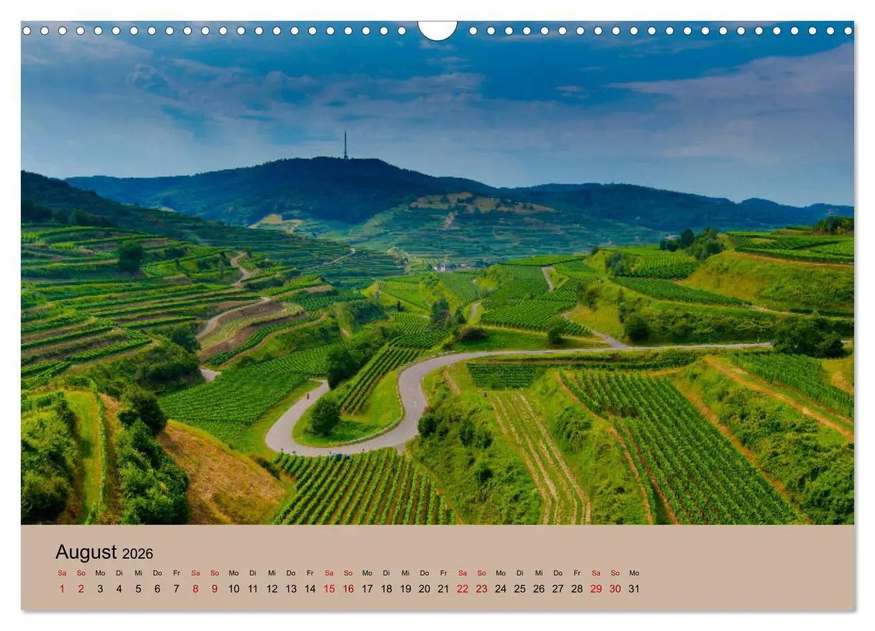 Bild: 9783457273357 | Kaiserstuhlblicke (Wandkalender 2026 DIN A3 quer), CALVENDO...