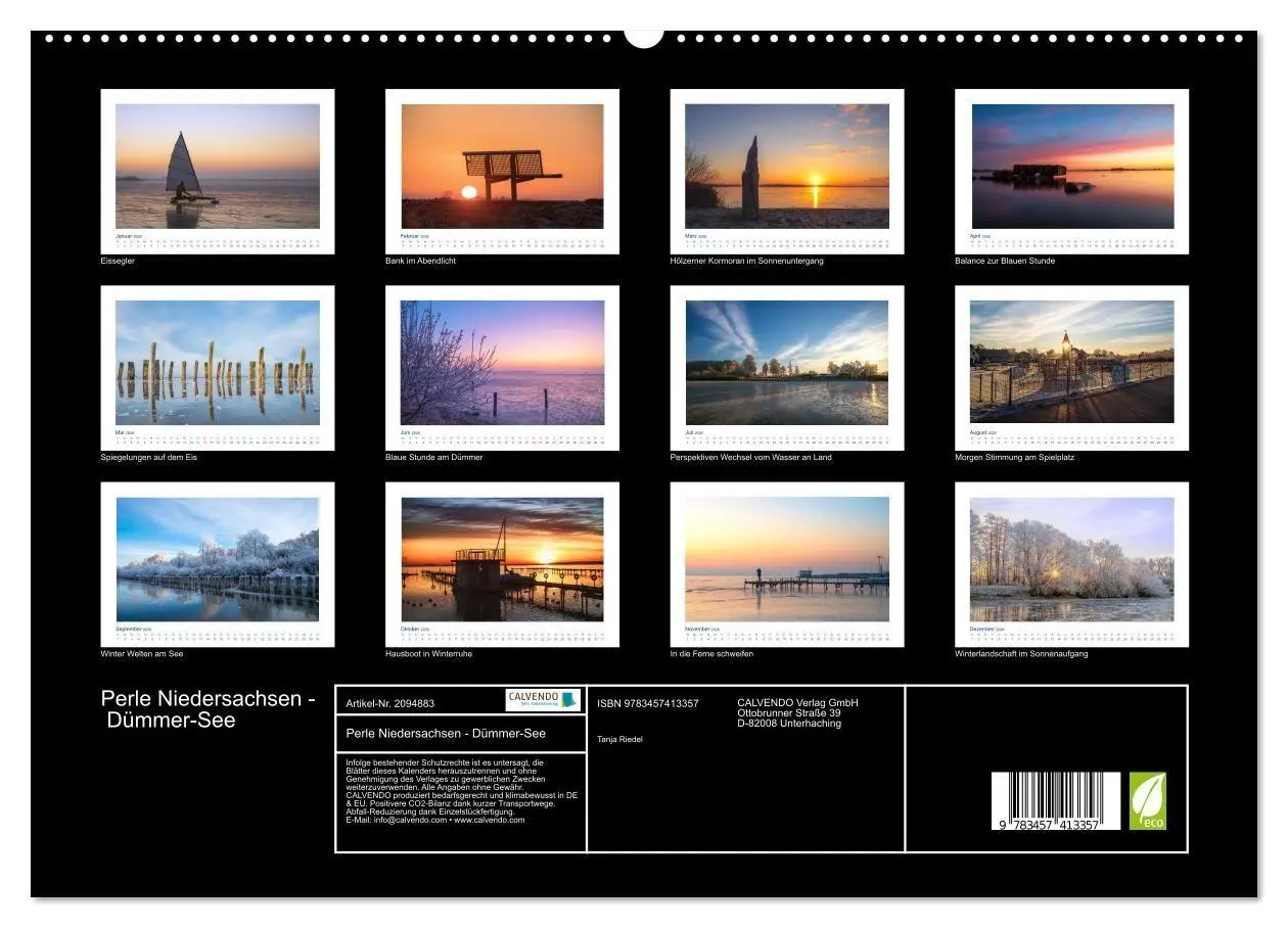 Bild: 9783457413357 | Perle Niedersachsen - Dümmer-See (hochwertiger Premium Wandkalender...