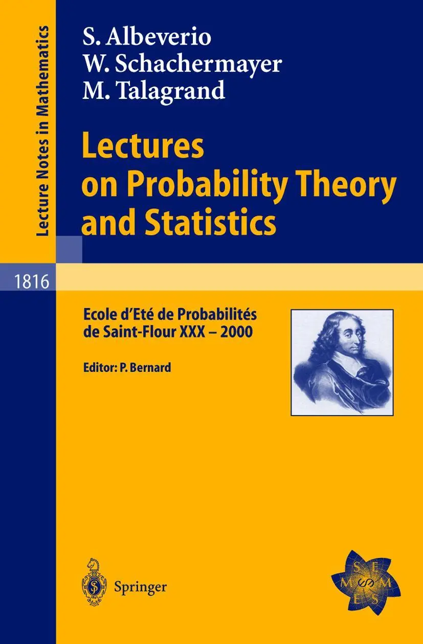 Cover: 9783540403357 | Lectures on Probability Theory and Statistics | Albeverio (u. a.)