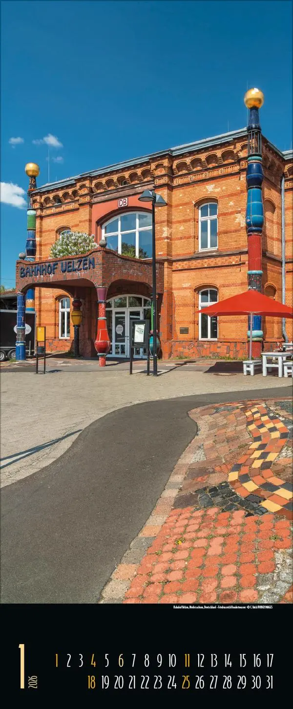 Bild: 9783731883357 | Hundertwasser Architektur 2026 | Verlag Korsch | Kalender | 14 S.