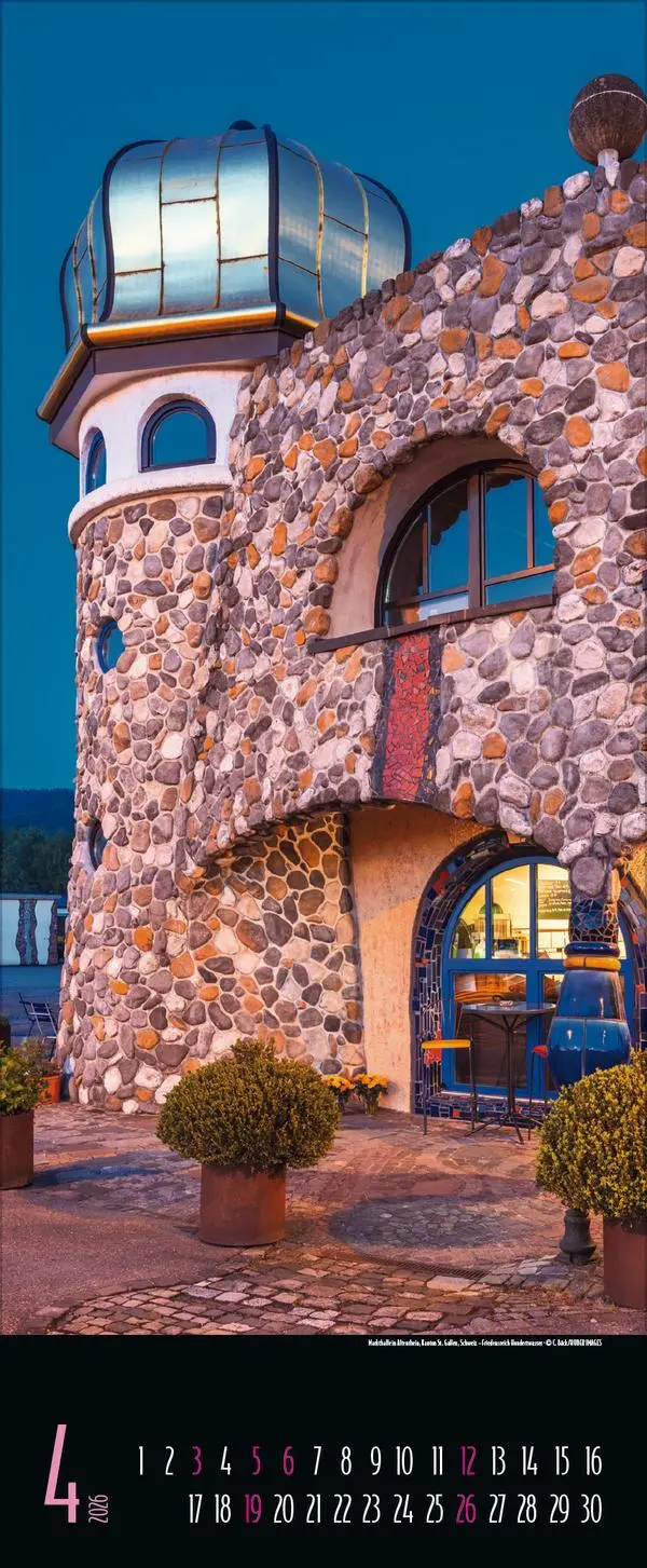 Bild: 9783731883357 | Hundertwasser Architektur 2026 | Verlag Korsch | Kalender | 14 S.