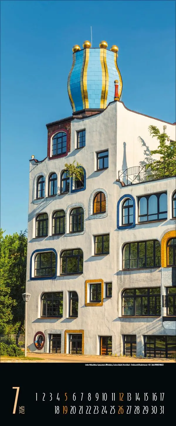 Bild: 9783731883357 | Hundertwasser Architektur 2026 | Verlag Korsch | Kalender | 14 S.