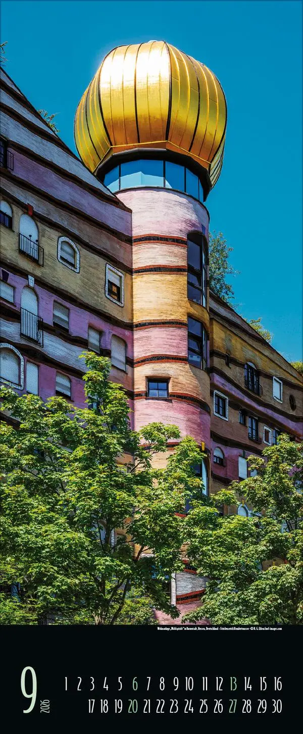 Bild: 9783731883357 | Hundertwasser Architektur 2026 | Verlag Korsch | Kalender | 14 S.