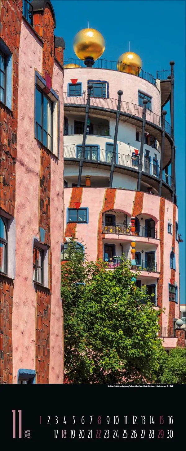 Bild: 9783731883357 | Hundertwasser Architektur 2026 | Verlag Korsch | Kalender | 14 S.