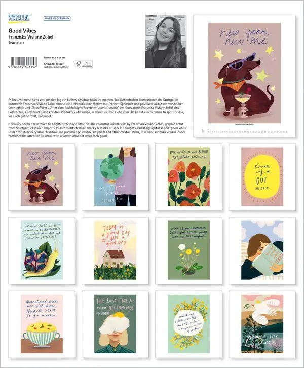 Bild: 9783819303357 | Good Vibes 2027 | Verlag Korsch | Kalender | 14 S. | Deutsch | 2027