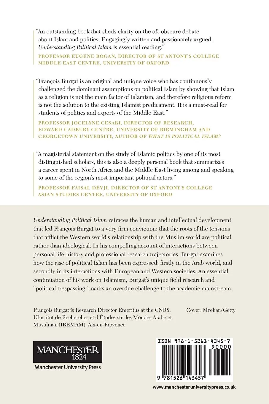 Rückseite: 9781526143457 | Understanding Political Islam | François Burgat | Taschenbuch | 2021