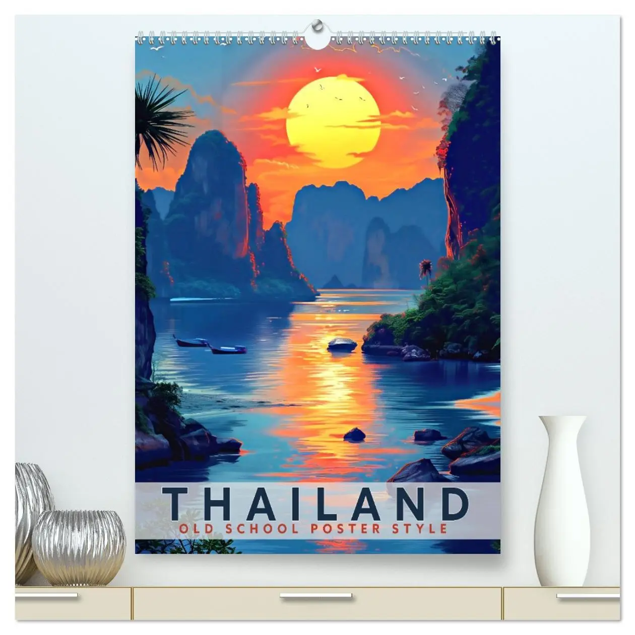 Cover: 9783516283457 | Thailand - Old School Poster Style (hochwertiger Premium...
