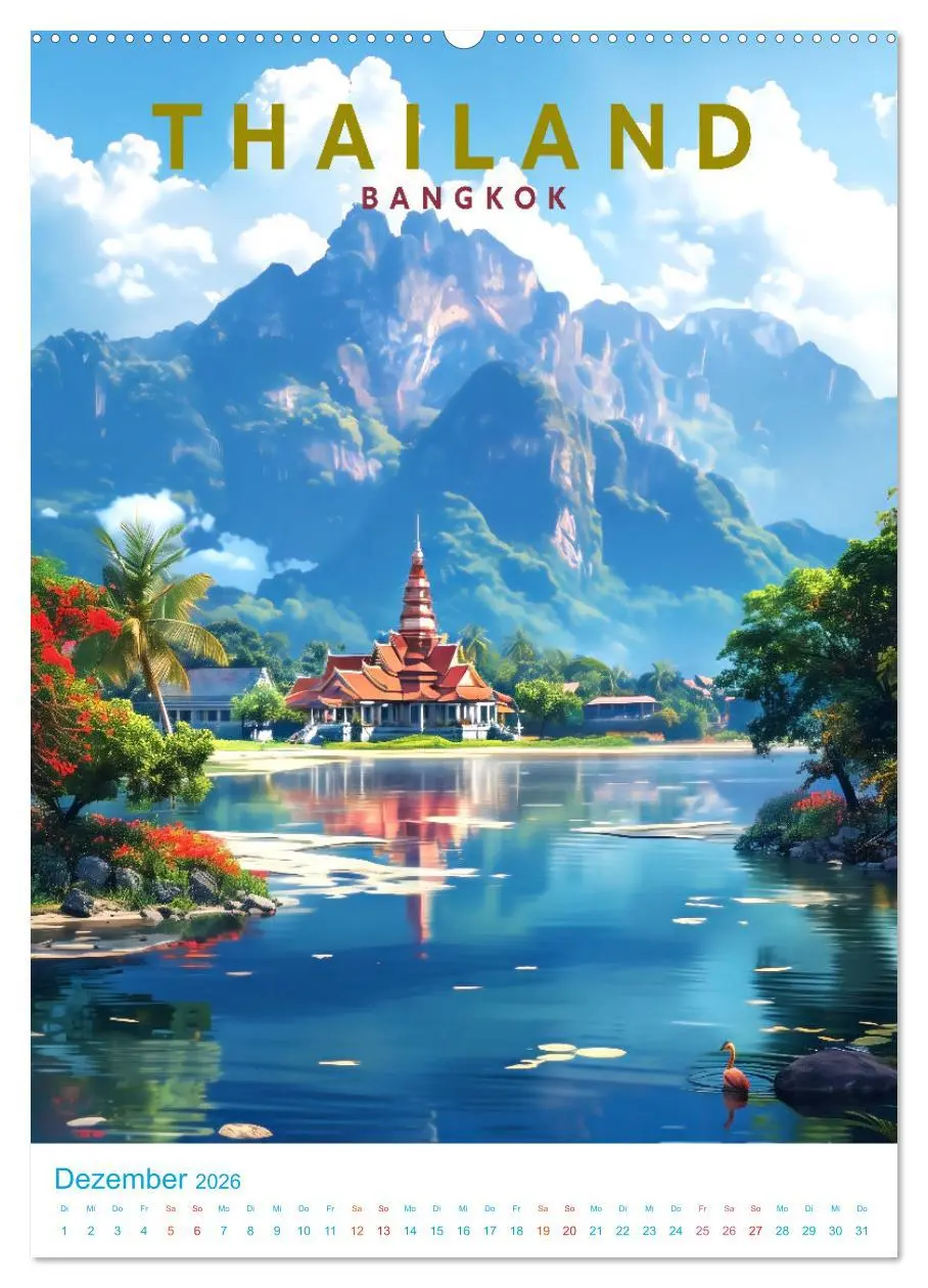 Bild: 9783516283457 | Thailand - Old School Poster Style (hochwertiger Premium...