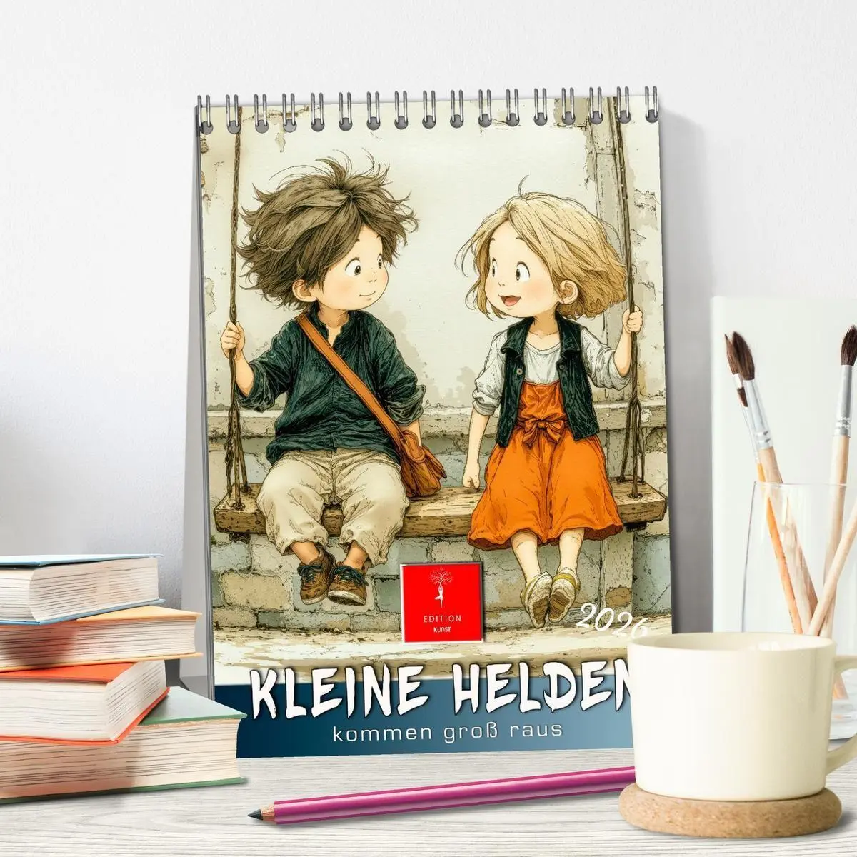 Bild: 9783516733457 | Kleine Helden kommen groß raus (Tischkalender 2026 DIN A5 hoch),...