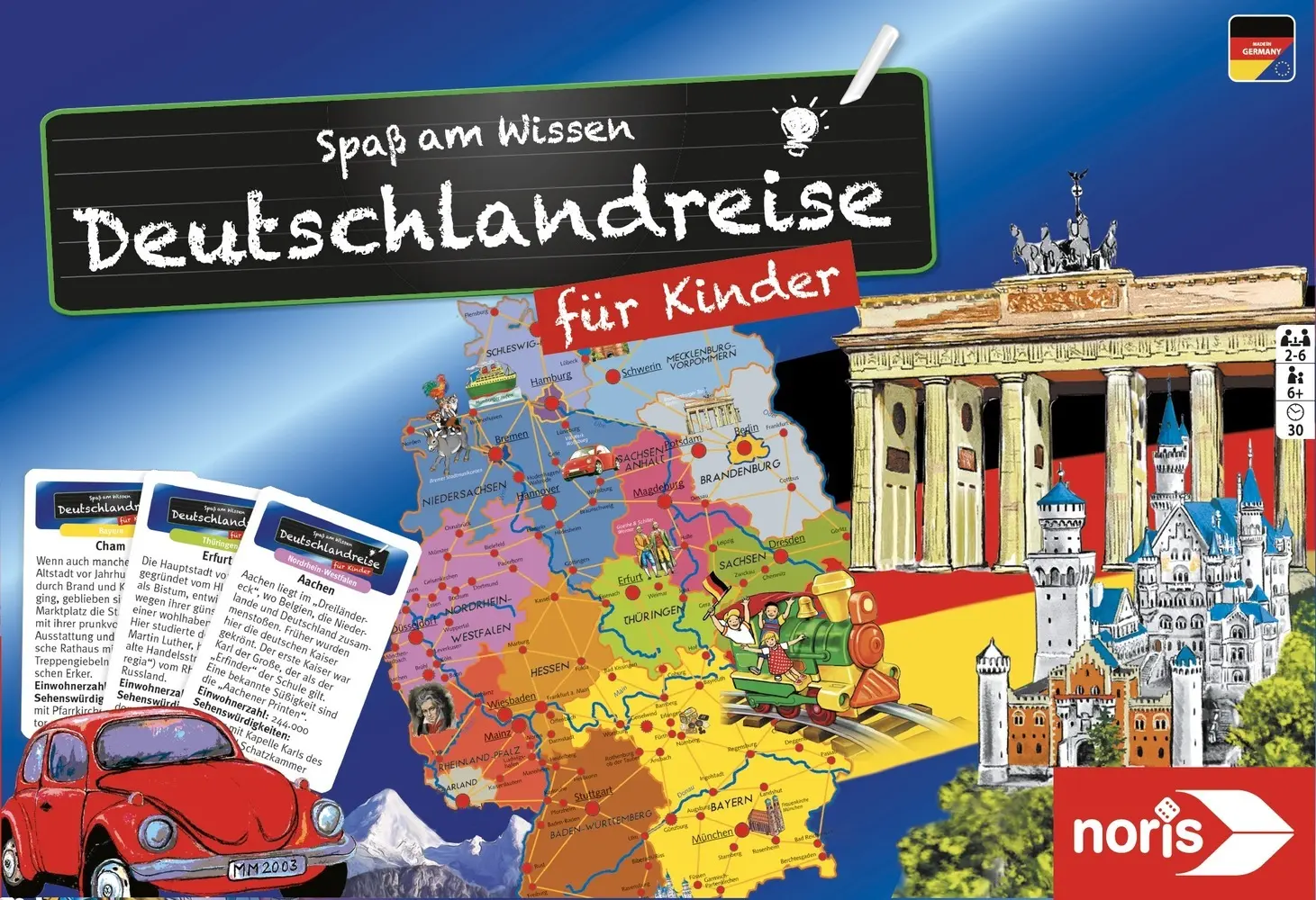 Cover: 4000826003557 | Deutschlandreise für Kinder (Spiel) | Spiel | Brettspiel | 606071907