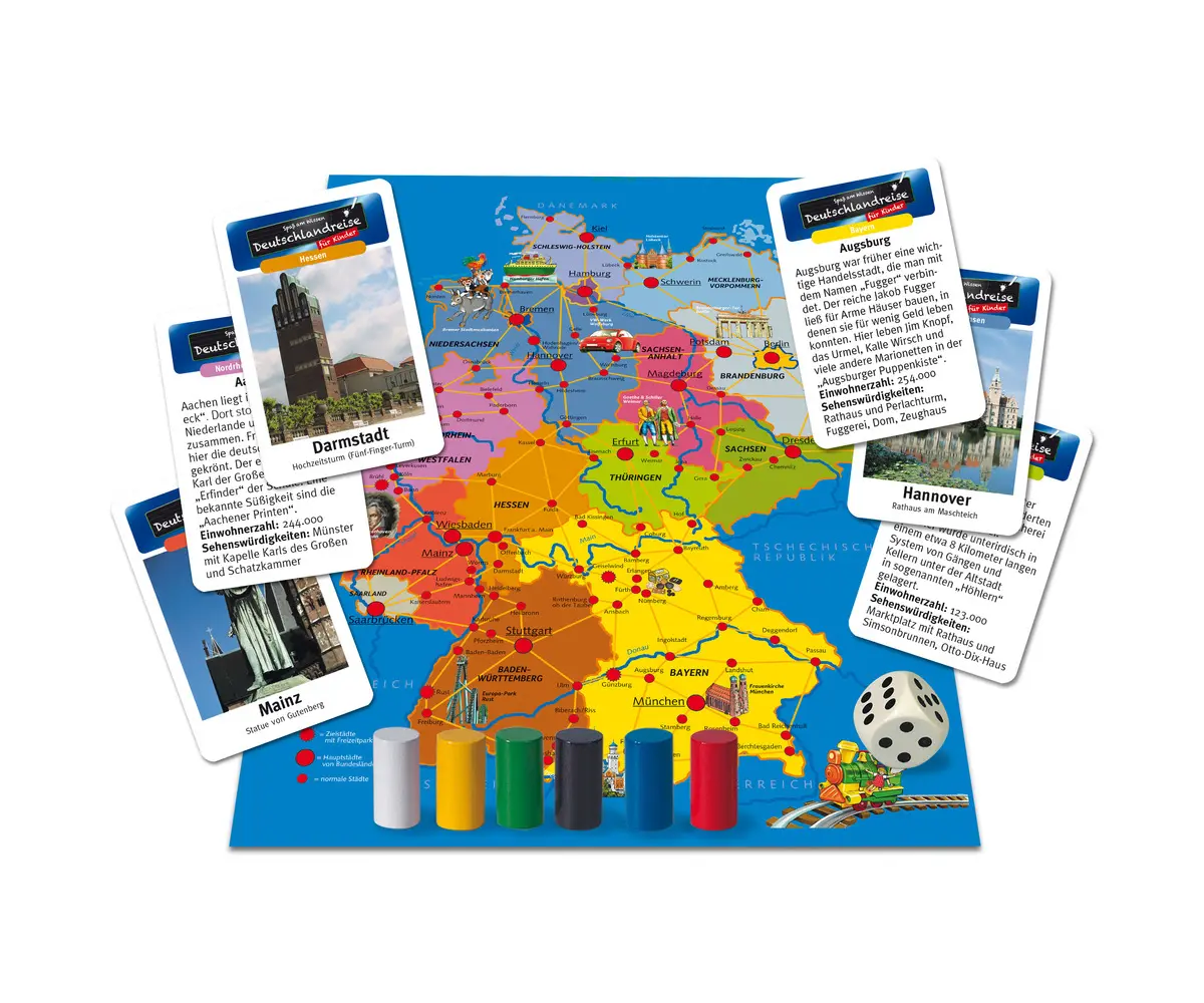 Bild: 4000826003557 | Deutschlandreise für Kinder (Spiel) | Spiel | Brettspiel | 606071907