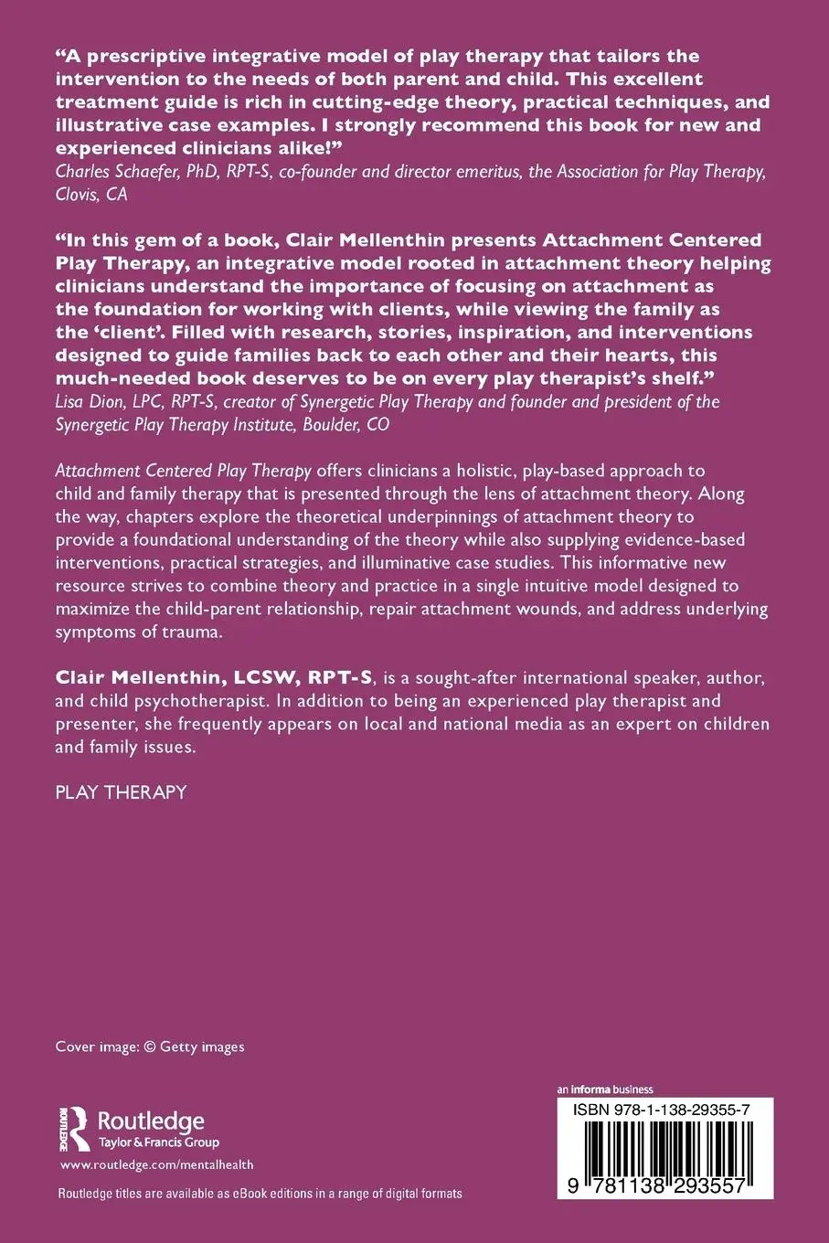Rückseite: 9781138293557 | Attachment Centered Play Therapy | Clair Mellenthin | Taschenbuch