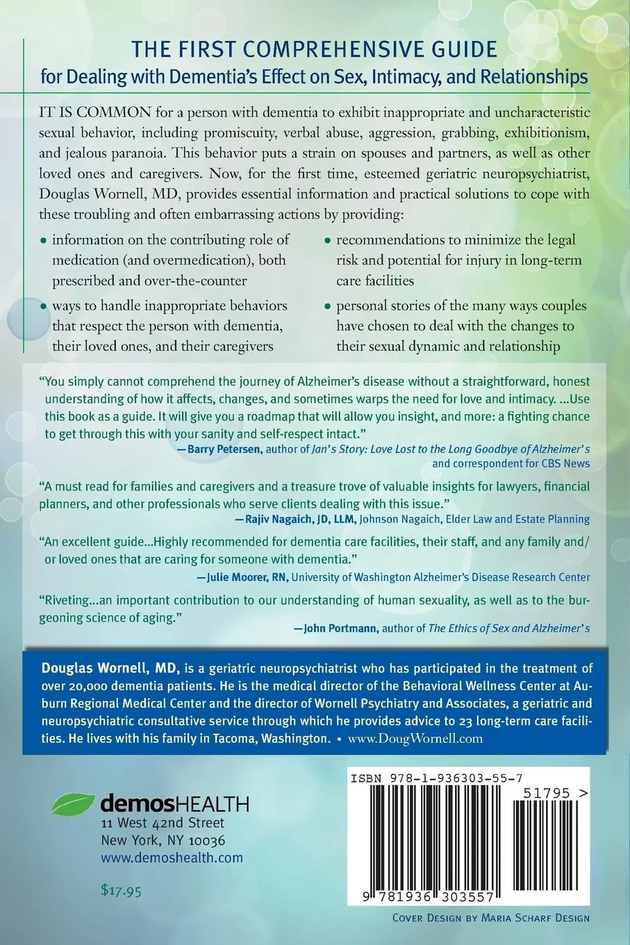 Rückseite: 9781936303557 | Sexuality and Dementia | Douglas MD Wornell | Taschenbuch | Englisch