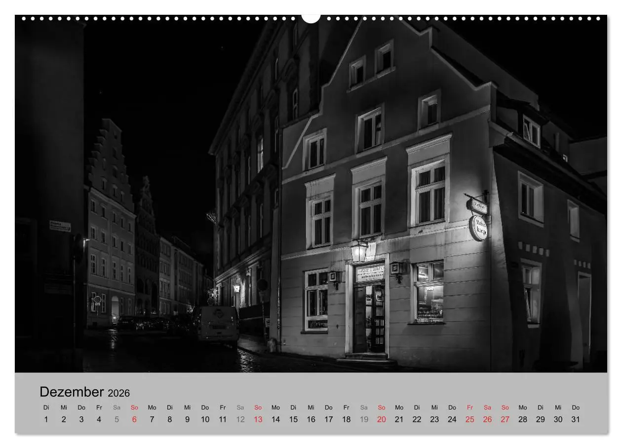 Bild: 9783516033557 | Hansestadt Stralsund bei Nacht (mit GPS-Koordinaten) (Wandkalender...