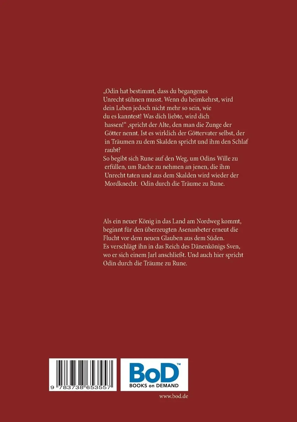 Rückseite: 9783738653557 | Der Skalde II | Odins Wille | Rainer W. Grimm | Taschenbuch | 320 S.