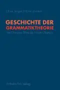 Cover: 9783770543557 | Geschichte der Grammatiktheorie | Von Dionysios Thrax bis Noam Chomsky