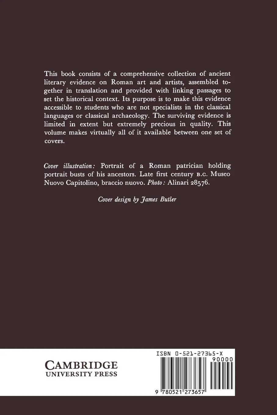 Rückseite: 9780521273657 | Art of Rome, C. 753 B.C.-A.D. 337 | Sources and Documents | Pollitt